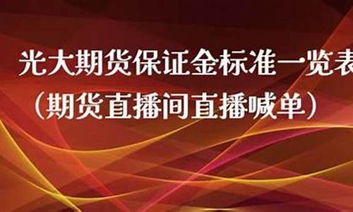 光大期货直播时间安排最新(光大期货直播时间安排最新消息)_https://www.gen-fastener.com_大商所_第1张